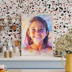 Water Color Portrait Canvas Wall Art