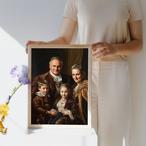 Family Regal Portrait Canvas