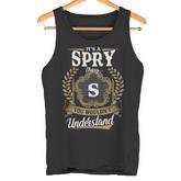 It's A Spry Thing You Wouldn't Understand Personalized Last Name Spry Family Crest Coat Of Arm Tank Top