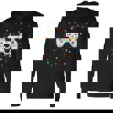 Dot Video Game Gamer Colorful Polka Dot Boy Kid N Youth Long Sleeve T-Shirt