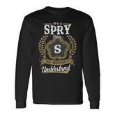 It's A Spry Thing You Wouldn't Understand Personalized Last Name Spry Family Crest Coat Of Arm Long Sleeve T-Shirt
