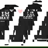 I Love My Short Girlfriend I Heart My Short Girlfriend Long Sleeve T-Shirt