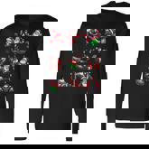 Santa Fitness Collection Gym Workout Weightlifting Christmas Long Sleeve T-Shirt