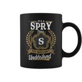 It's A Spry Thing You Wouldn't Understand Personalized Last Name Spry Family Crest Coat Of Arm Coffee Mug