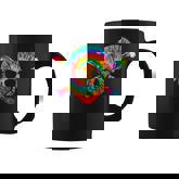 Skull Crossbones Skeleton Colorful Graphic Tie Dye Coffee Mug