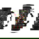 Ugly Christmas Sweater With Sea Turtle Lights Santa Hat Coffee Mug