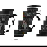 Ugly Christmas Sweater Sloth Riding Llama Elf Hat Outfit Coffee Mug