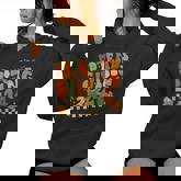 Friends Giving Crew Squad 2024 Cute Turkey Groovy Pice Women Hoodie