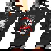 Penguin Christmas Candy Cane Winter Toddler Girl Boy Women Women Hoodie