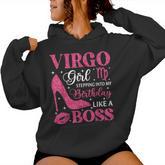 Virgo Girl High Heel Stepping Into Birthday Zodiac Sign Women Hoodie