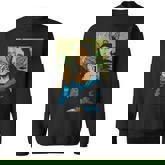 Mona Lisa Smoking A Joint Weed Cannabis Stoner Sweatshirt
