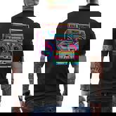 80S 90S 1980S Boombox Stereo Fashion Eighties Retro Theme Men's T-shirt Back Print