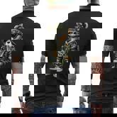 Camo Hip Hop Teddy Bear Camouflage Men's T-shirt Back Print