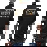 Circle Retro Faded Candles Box 90S Cassette Rock Vintage Men's T-shirt Back Print
