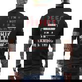 I'm Not Perfect But I'm A Hilty And That's Almost The Same Thing Personalized Last Name Men's T-shirt Back Print