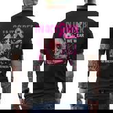 In October We Wear Pink Breast Cancer Awareness Men's T-shirt Back Print