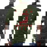 Weenie Christmas Dog Lovers Weiner Ugly Christmas Sweater Men's T-shirt Back Print