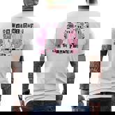 On Wednesday We Wear Cute Pink Ghost Halloween Men's T-shirt Back Print