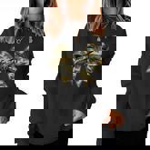 Camouflage Old Camo Bow Camo Coquette Bow Hunting Girl Women Sweatshirt