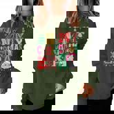 In My Christmas Era Cute Groovy Christmas Holiday Xmas Women Sweatshirt