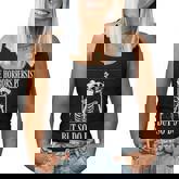 Retro The Horrors Persist But So Do I Humor Skeleton Coffee Women Tank Top