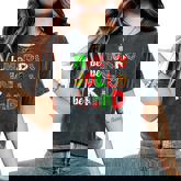 Be Merry Be Jolly Be Kind Merry Christmas Teacher Xmas Pjs Women's Oversized Comfort T-Shirt