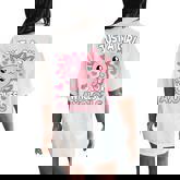 Just A Girl Who Loves Axolotls Pink Kawaii Axolotl Girl Kid Women's Oversized Comfort T-Shirt Back Print