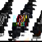 Cute Back To School Teachers Bruh We Back Teachers Women Oversized Hoodie Back Print