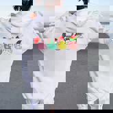 Christmas Pickleball Player Xmas Lights Reindeer Elf Women Women Oversized Hoodie Back Print