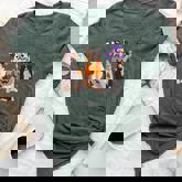 Ghost Witch Australian Shepherd Halloween Dog Mom Bella Canvas T-shirt