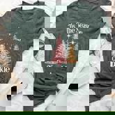 Tis The Season To Sparkle Cute Pink Christmas Tree Womens Bella Canvas T-shirt