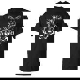 Cat Skull Death Head Moth Snake Goth T-Shirt