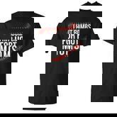 Retro Baseball I Hit Bombs For Hot Moms Baseball Mom T-Shirt