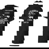 I Am A Secondhand Vegetarian Cows Eat Grass I Eat Cows T-Shirt