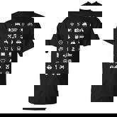 Icon Travel Language Functional Traveler Backpacking T-Shirt