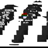 This Mum Has Pride Lgbt Gay Pride Parent Rainbow Flag Heart T-Shirt