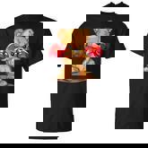 Pretty Teddy Bear Costume For Boxing Lovers T-Shirt