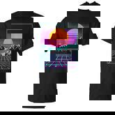 Retro 80s Aesthetic Outrun Style Sun T-Shirt