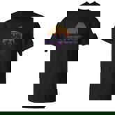 Synthwave Outrun Vaporwave City Sunset Aesthetic T-Shirt