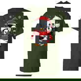 Penguin Christmas Candy Cane Winter Toddler Girl Boy Women T-Shirt