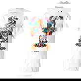 Floral Sugar Skull Day Of Dead Dia De Los Muertos Men T-Shirt