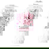 Just A Girl Who Loves Axolotls Pink Kawaii Axolotl Girl Kid T-Shirt