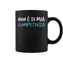 Divertente tazza da caffè nera con messaggio nascosto