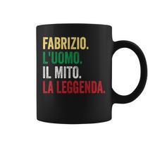 Tazza Personalizzata New Indastria Con Nome Fabrizio - Ceramica 100% Made In Italy, Lavabile In Microonde E Lavastoviglie
