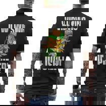 【no name】IM MEN SWING Slut Upside Down Pineapple Swingers Men's T-shirt Back Print