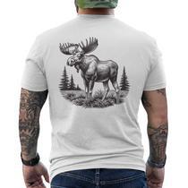 Bolany Men's Hunting Moose 3D Printed T-Shirt - Camo Short Sleeve Tee, Quick-Dry Polyester Blend - View #5
