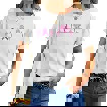 Tshirt Femme - Rose Octobre Cancer Du Sein Ruban De