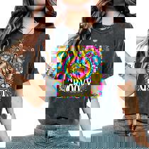 Hippie Peace Hand Sign Groovy Flower 60S 70S Retro Women's