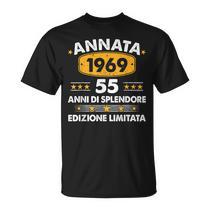 T-shirt Uomo Ultrabasic 'Original Parts 1969' | Maglia 100% Cotone 55 Anni | Regalo 55° Compleanno Vintage | Stampa Grafica Anni '60