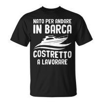 Tug Life – Maglietta Divertente Da Barca | Uomo, Cotone Nero, Girocollo, Regular Fit - Foto 2